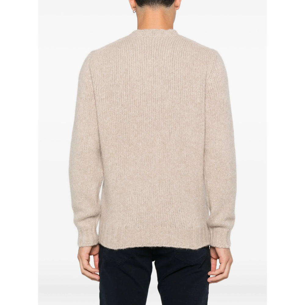 Soft Beige Cashmere Crew Sweater