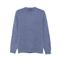 Soft Blue Silk Cashmere Crew Sweater