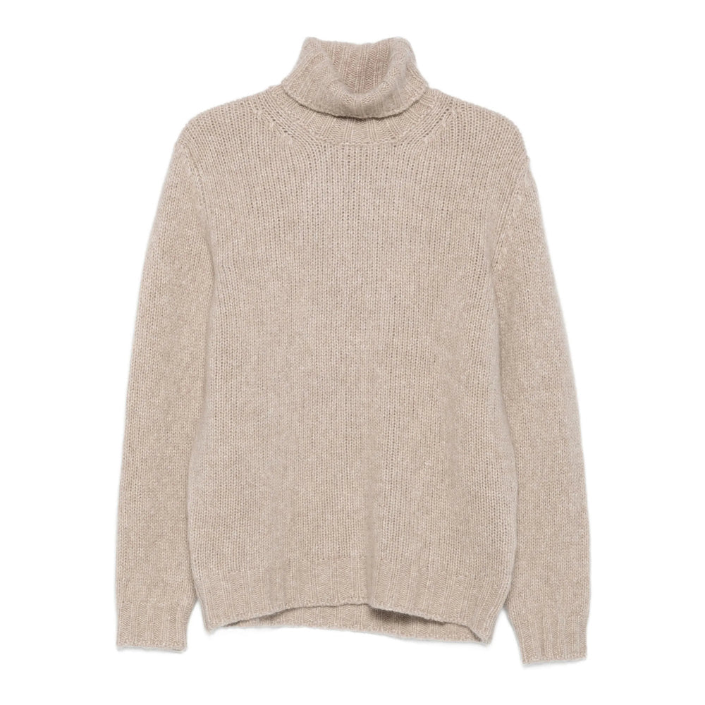 Soft Rib Cashmere Turtleneck Sweater