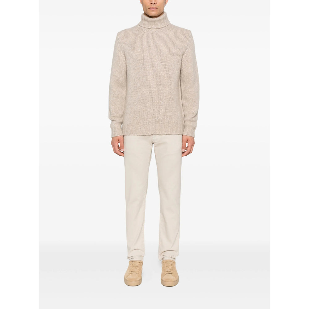 Soft Rib Cashmere Turtleneck Sweater