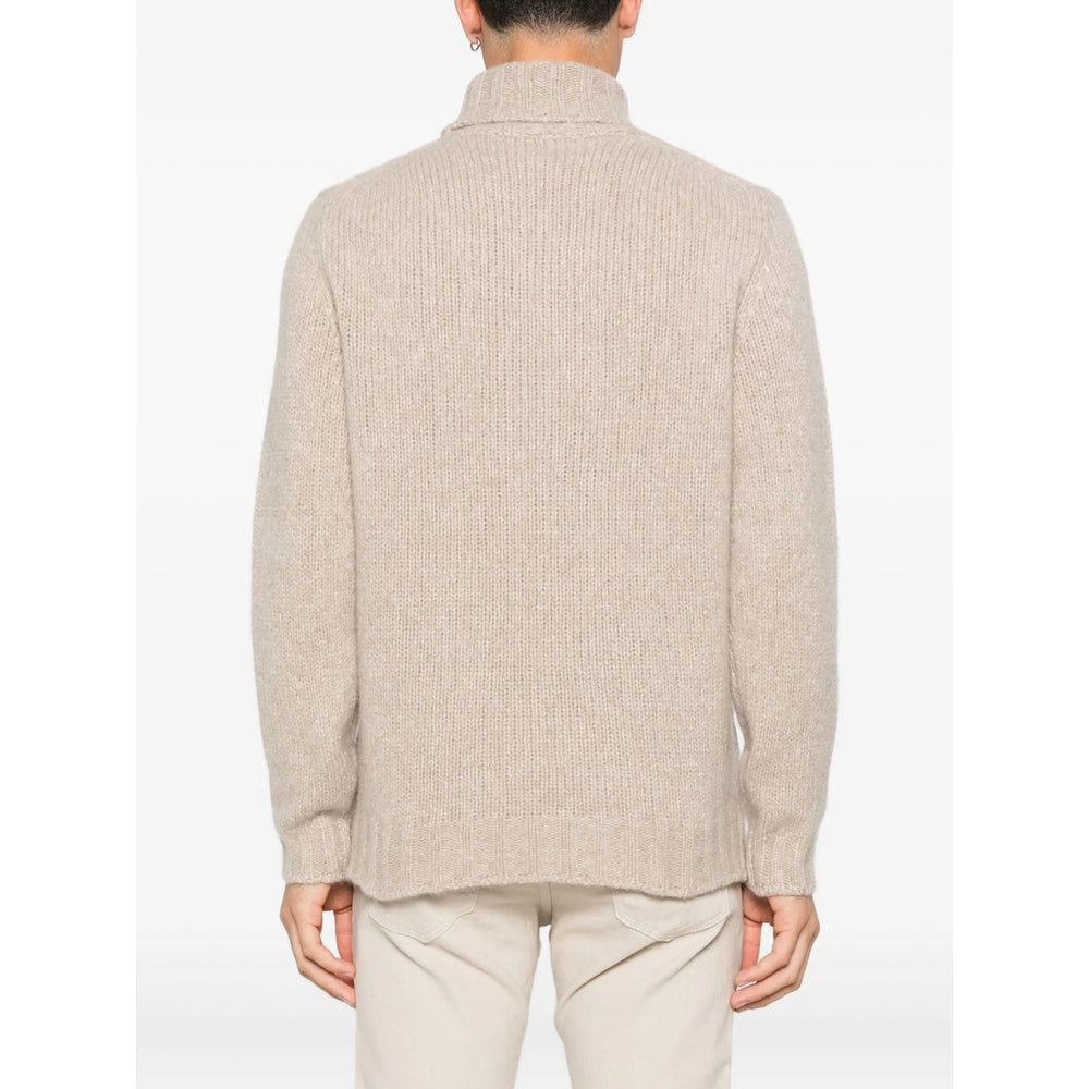 Soft Rib Cashmere Turtleneck Sweater
