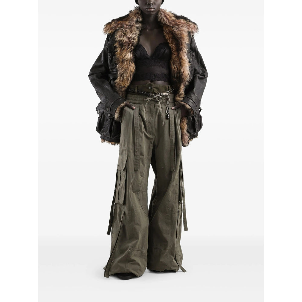 Adjustable Green Utility Pant