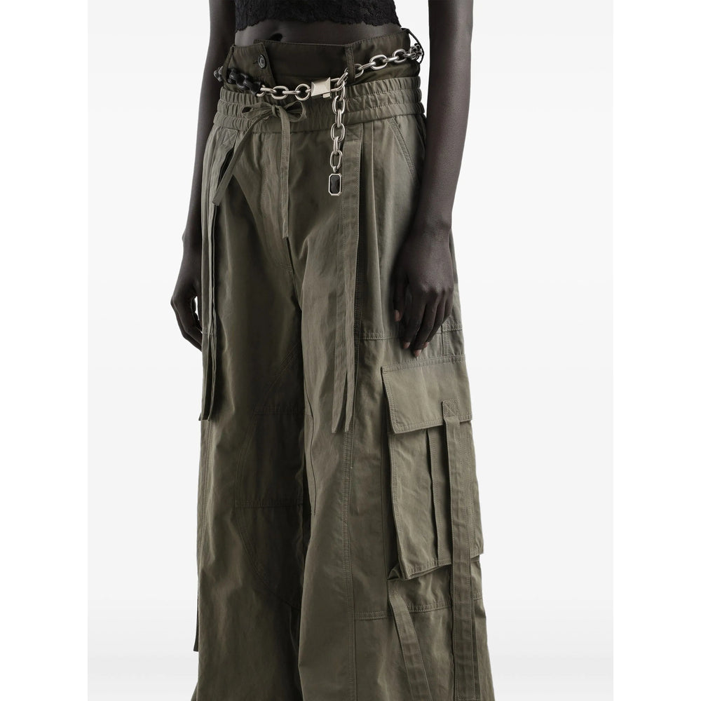 Adjustable Green Utility Pant