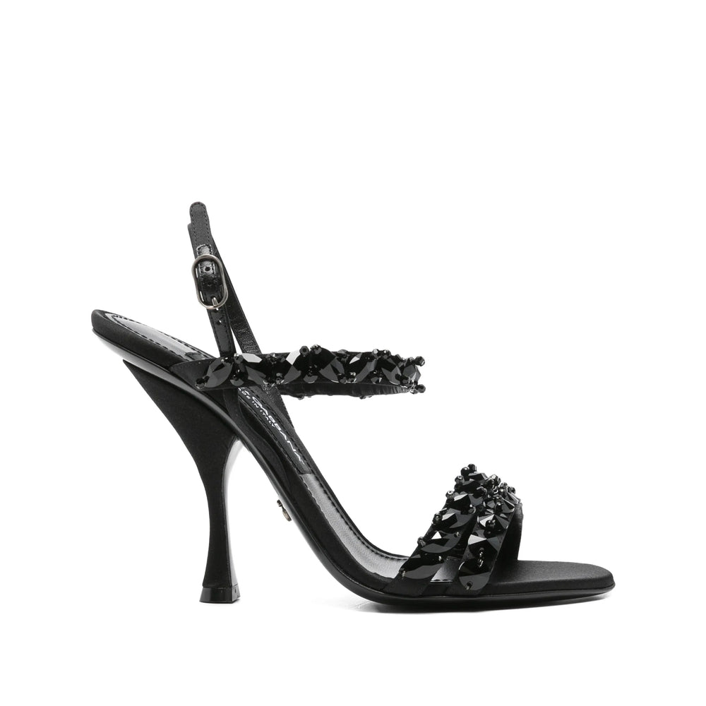 Rayon Leather Stiletto Sandal