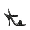 Rayon Leather Stiletto Sandal