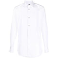 White Cotton Button-front Shirt