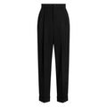 High-waisted Silk Wool Trousers