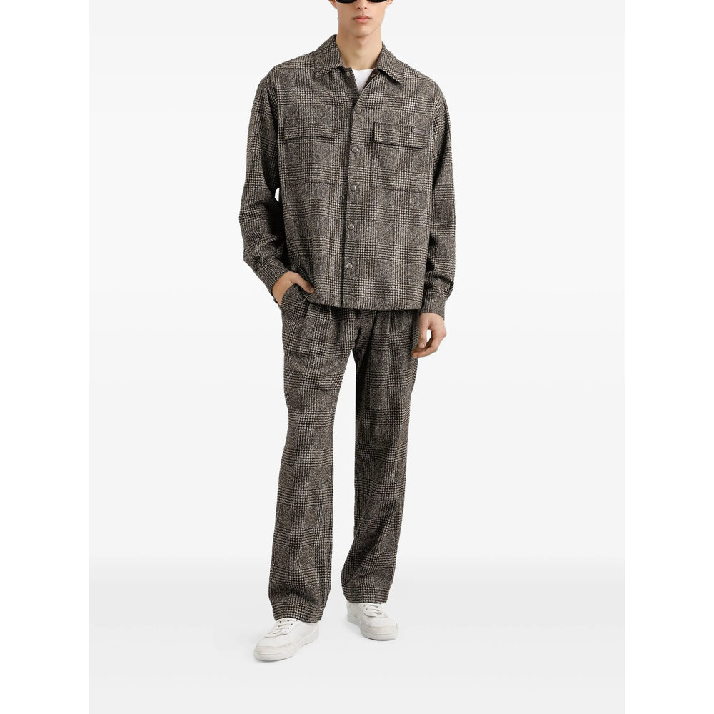 Brown Check Wool Blazer