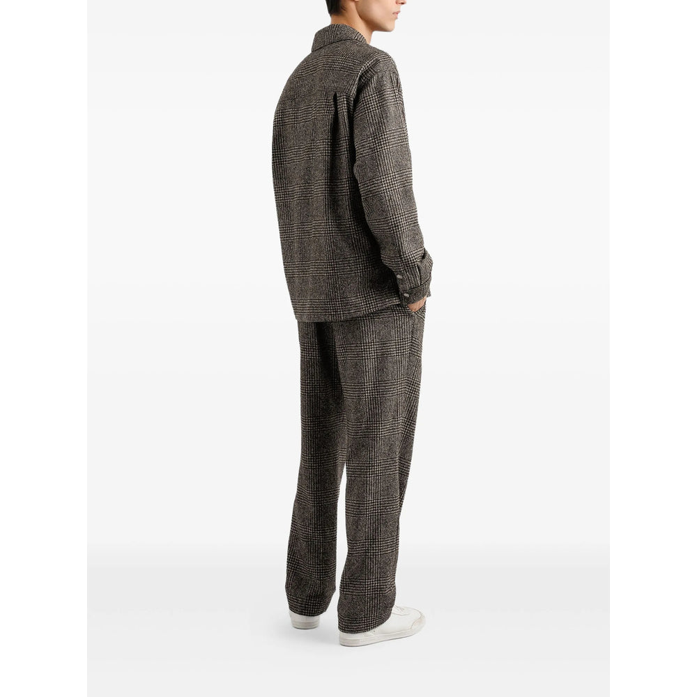 Brown Check Wool Blazer