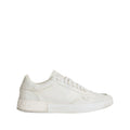 Perforated White Calf Skin Shoe