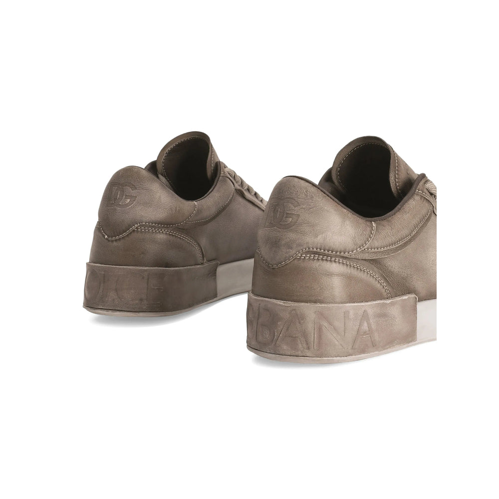Sleek Grey Lace-up Perforator