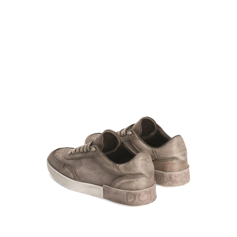 Sleek Grey Lace-up Perforator