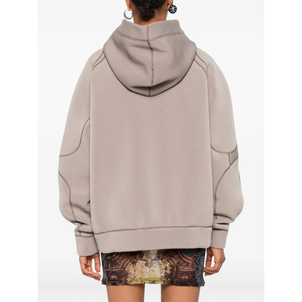 Clean Hooded Zip Sweater