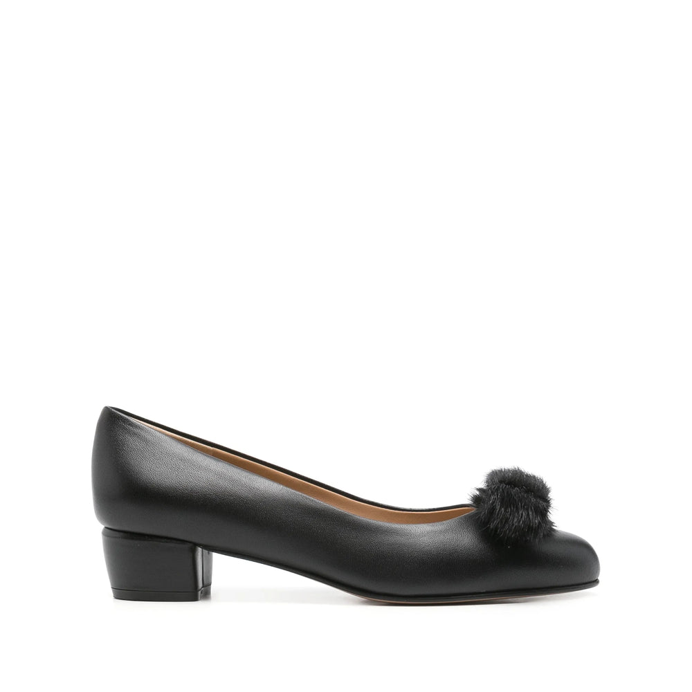 Nappa Block Heel