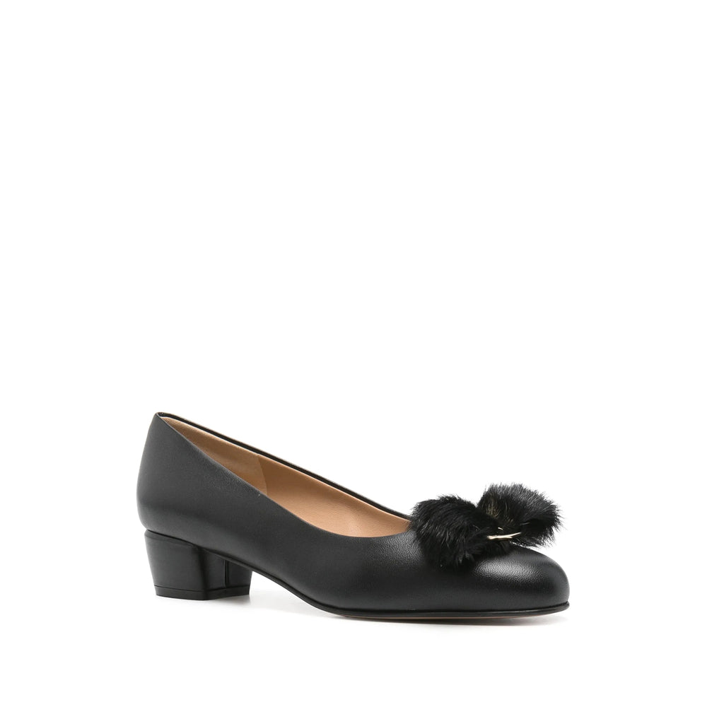 Nappa Block Heel