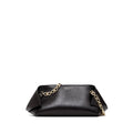 Black Calf Leather Chain Bag