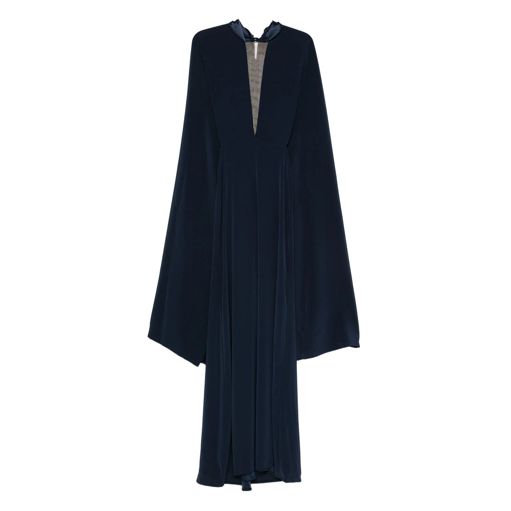 Simple Elegant Blue Maxi Dress