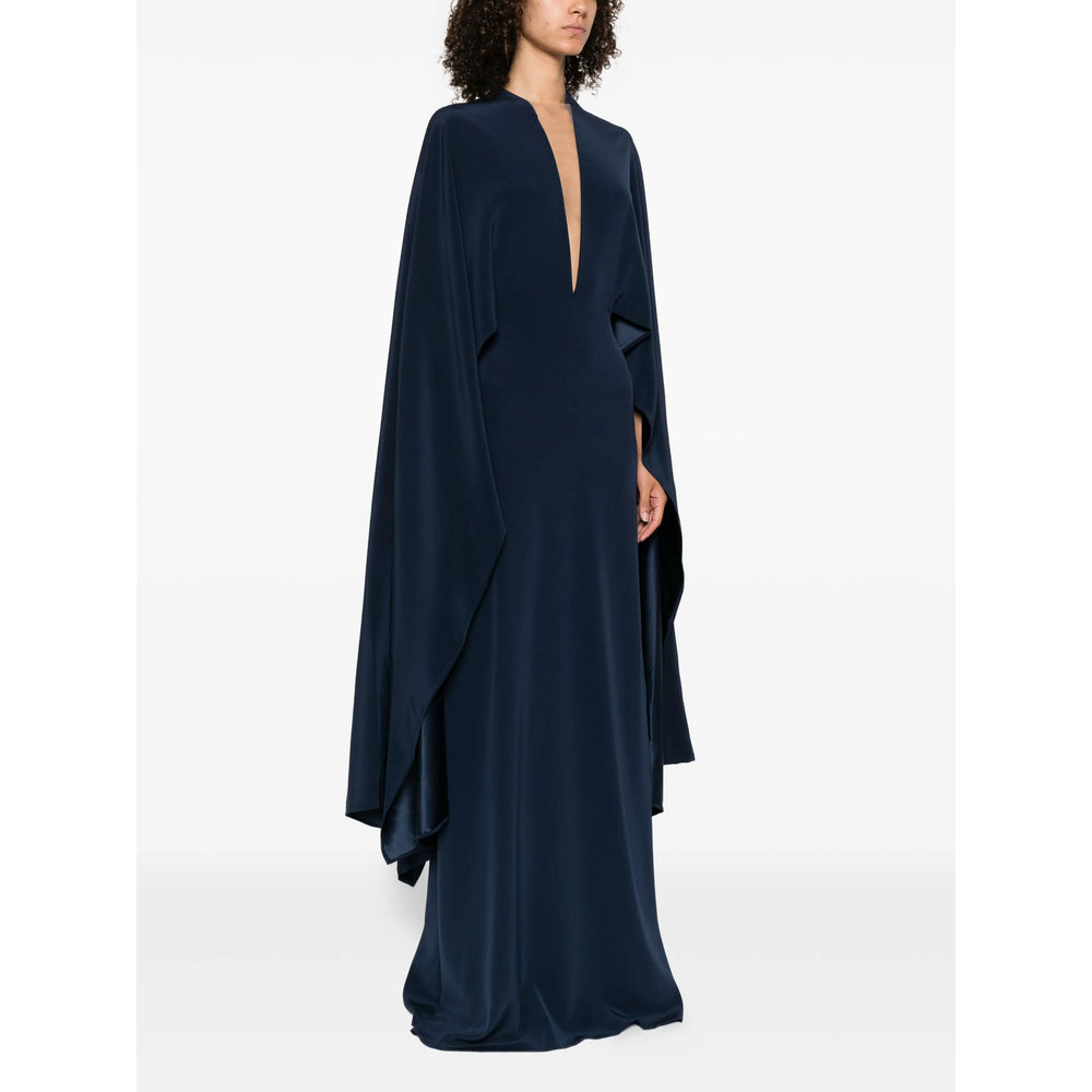 Simple Elegant Blue Maxi Dress