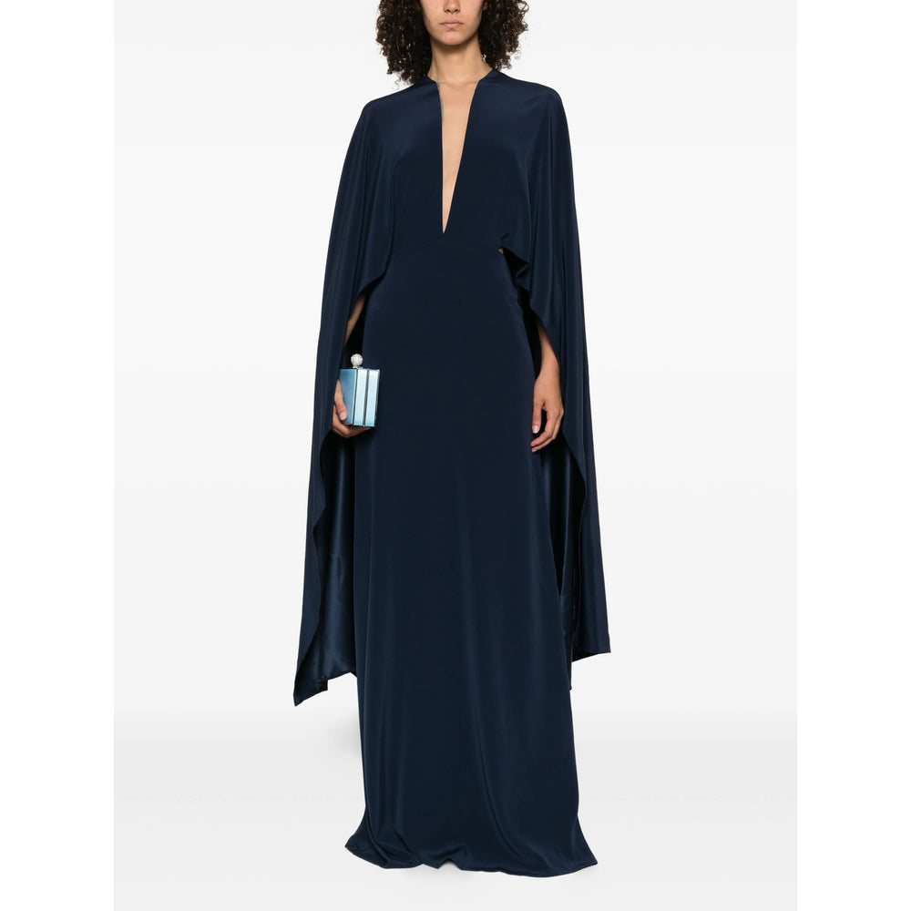 Simple Elegant Blue Maxi Dress