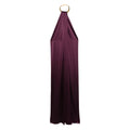 Regal Purple Halter Gown