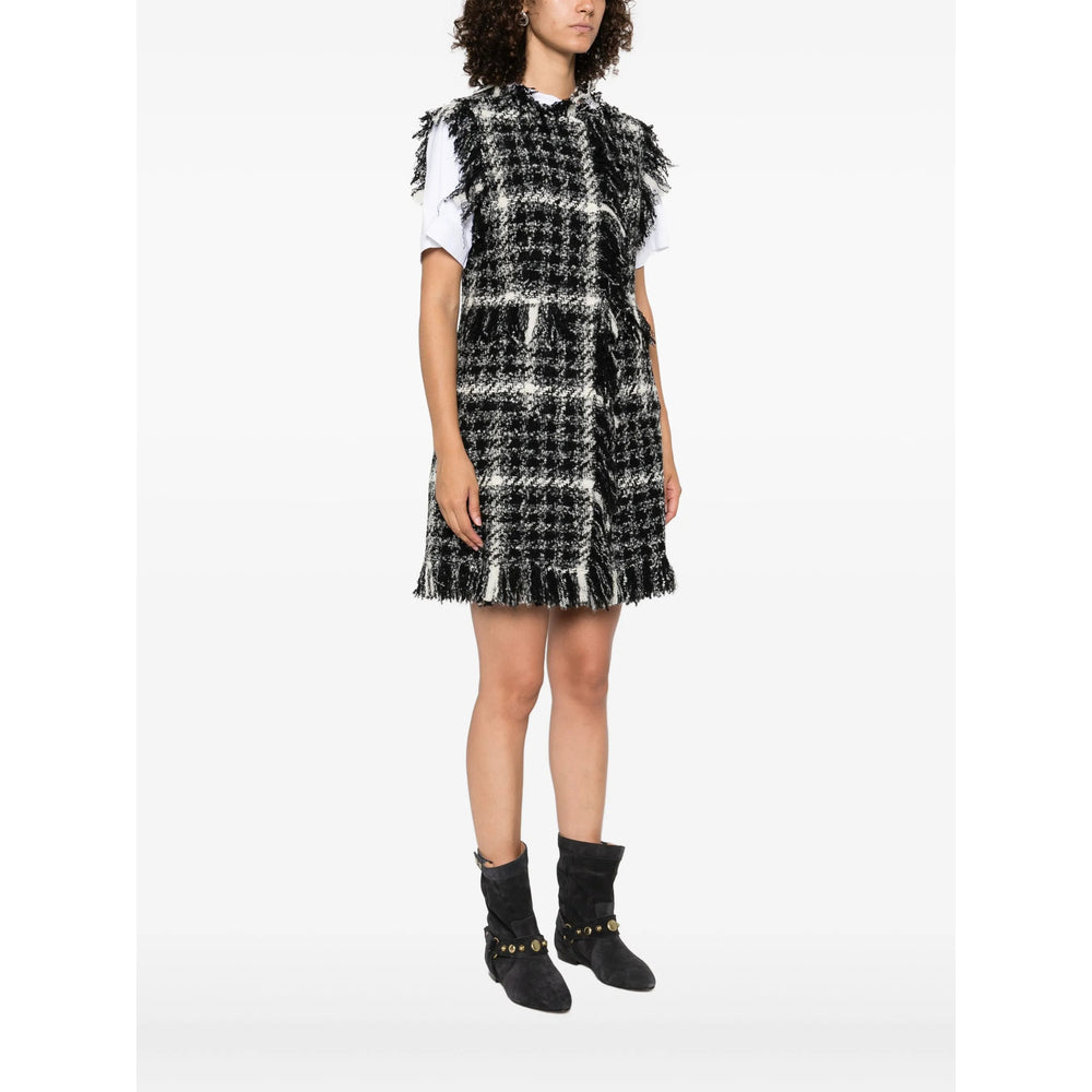 Checked Tweed Vest