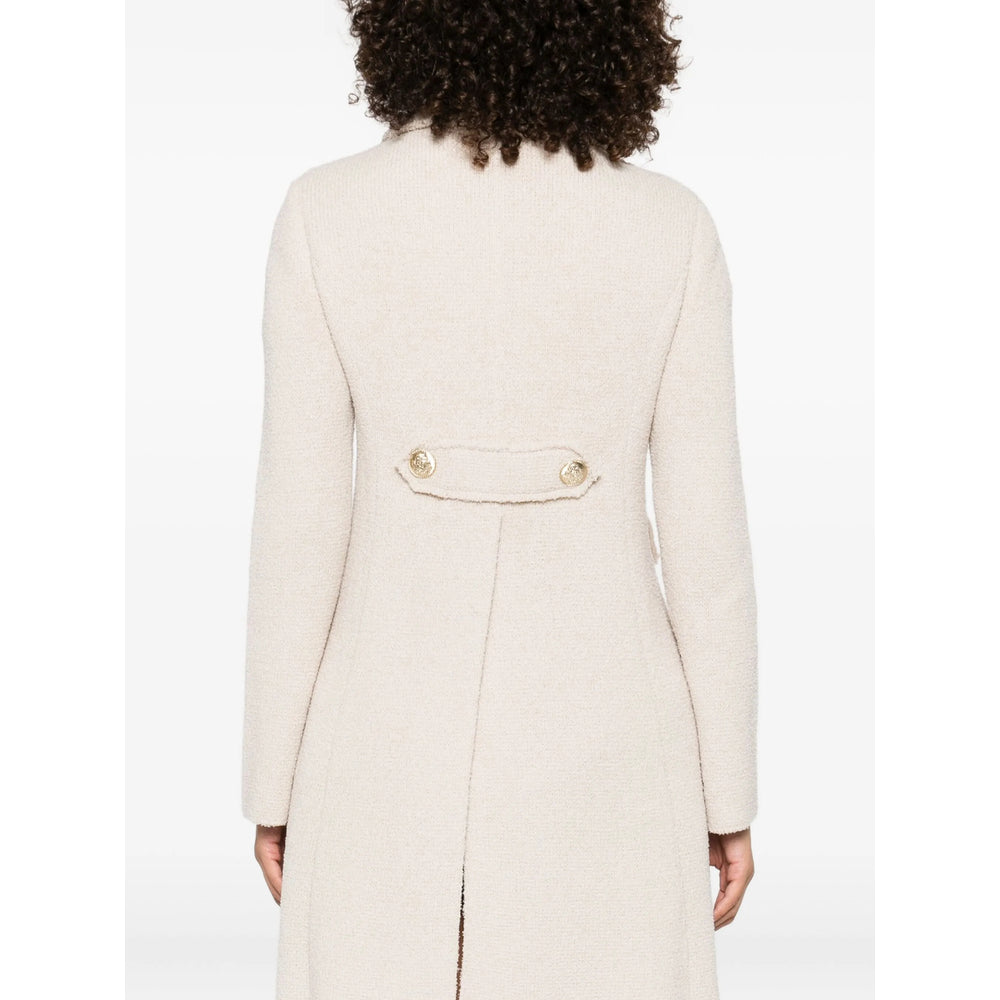 Button-front Wool Cardigan Sweater