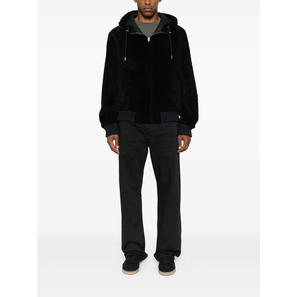 Black Cotton Five-pocket Pant