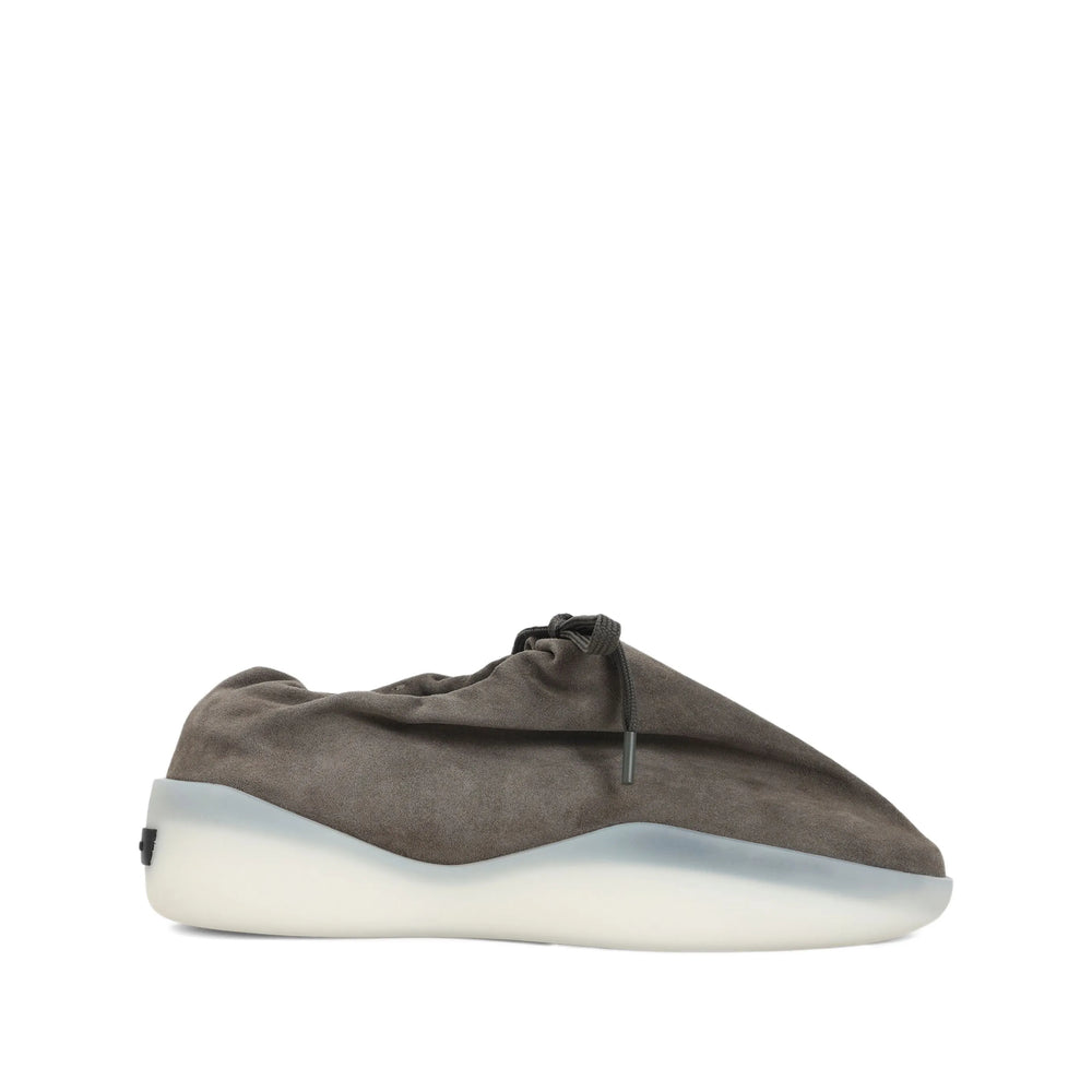 Taupe Grey Suede Slip-on