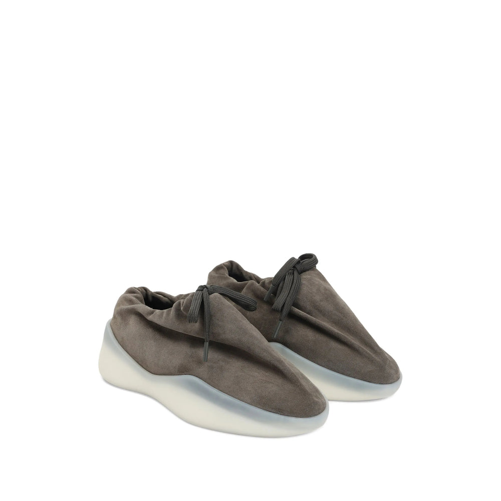Taupe Grey Suede Slip-on