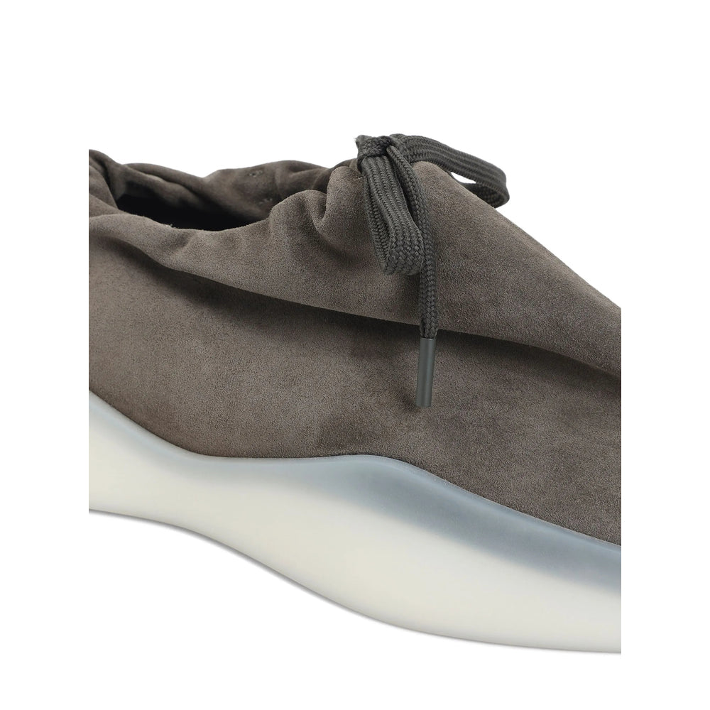 Taupe Grey Suede Slip-on