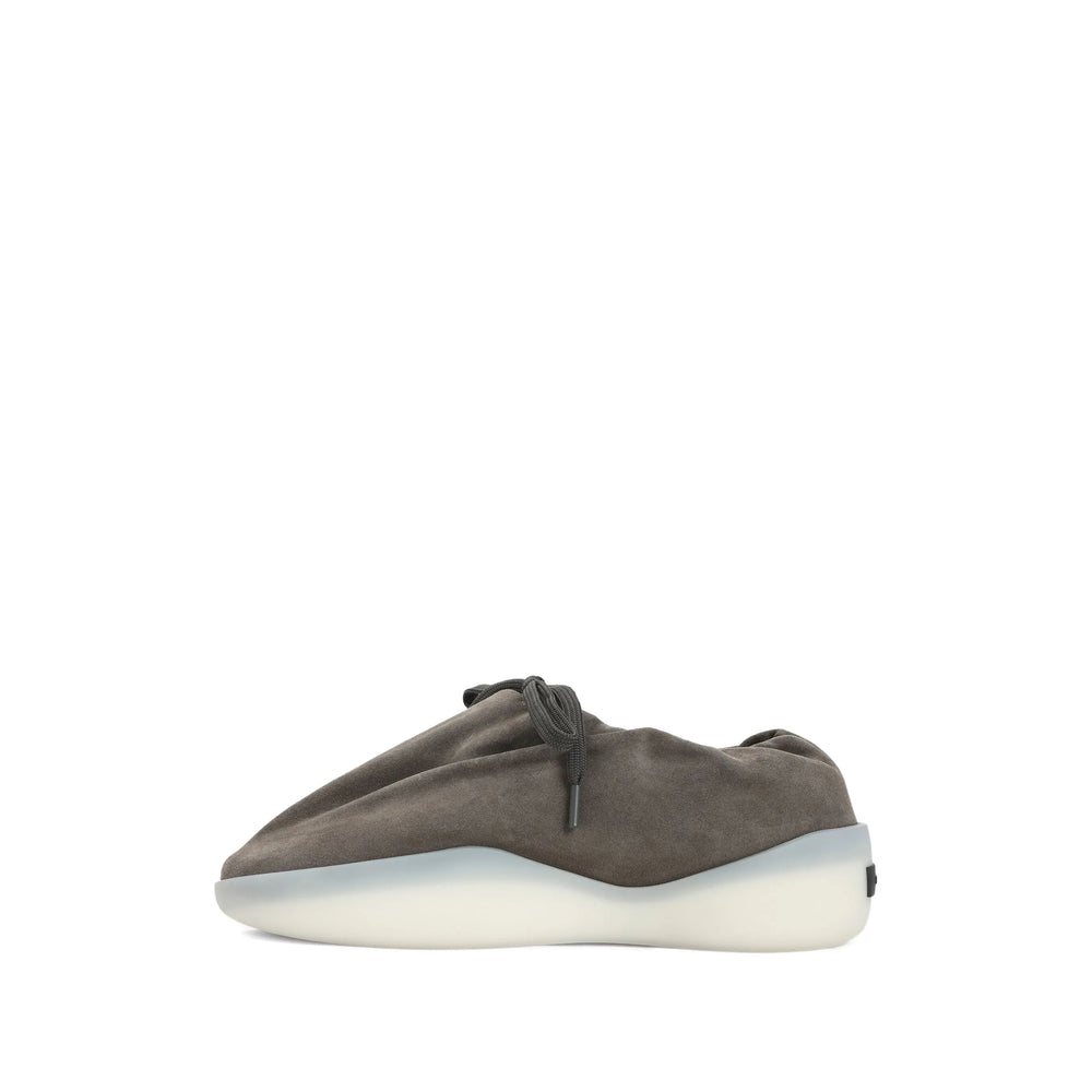 Taupe Grey Suede Slip-on