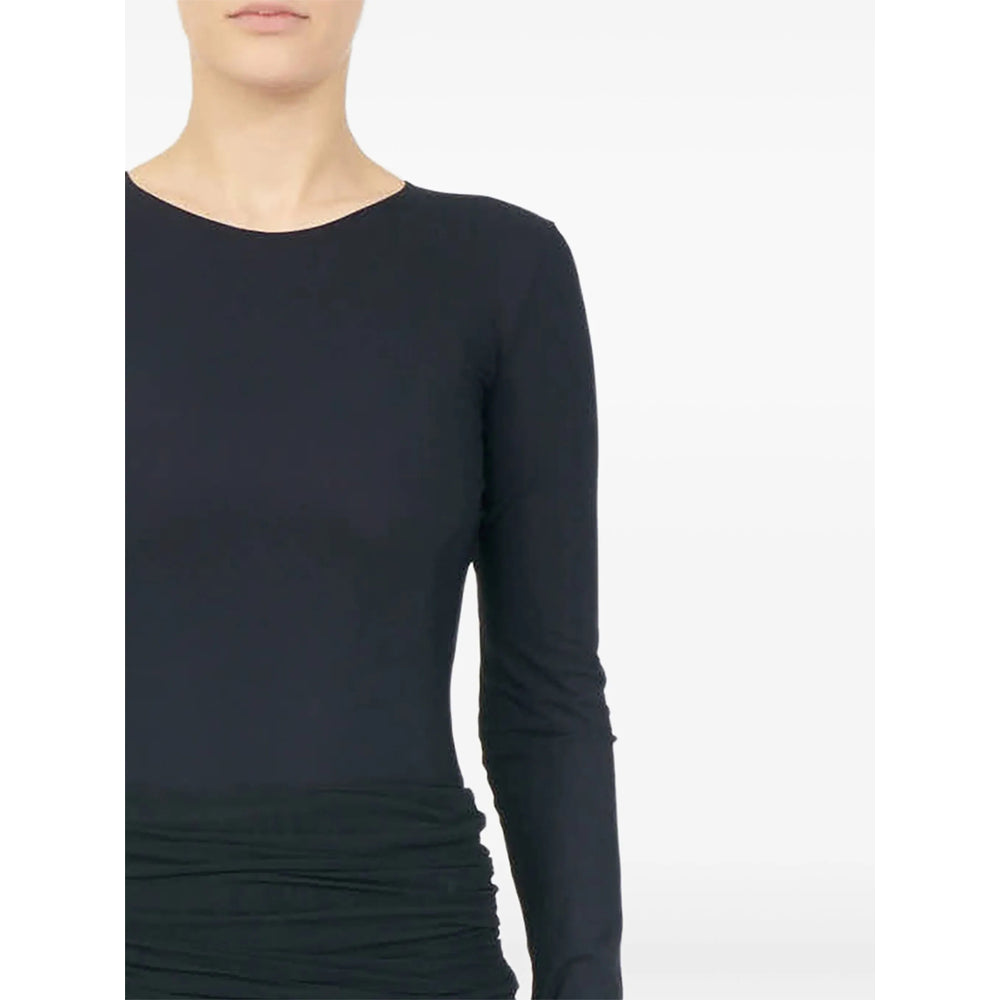 Midnight Blue Draped Coat