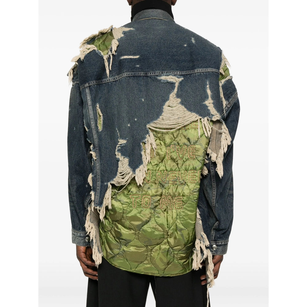 Indigo Frayed Jacket