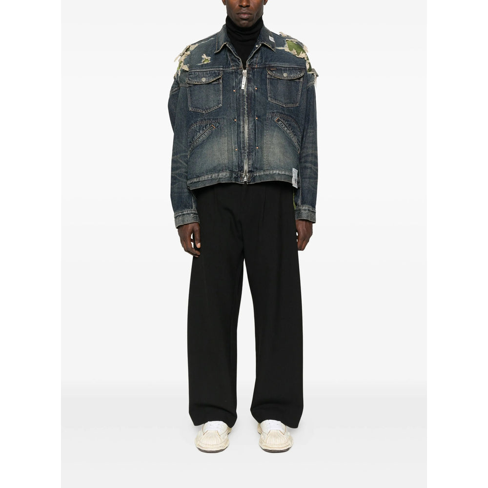 Indigo Frayed Jacket