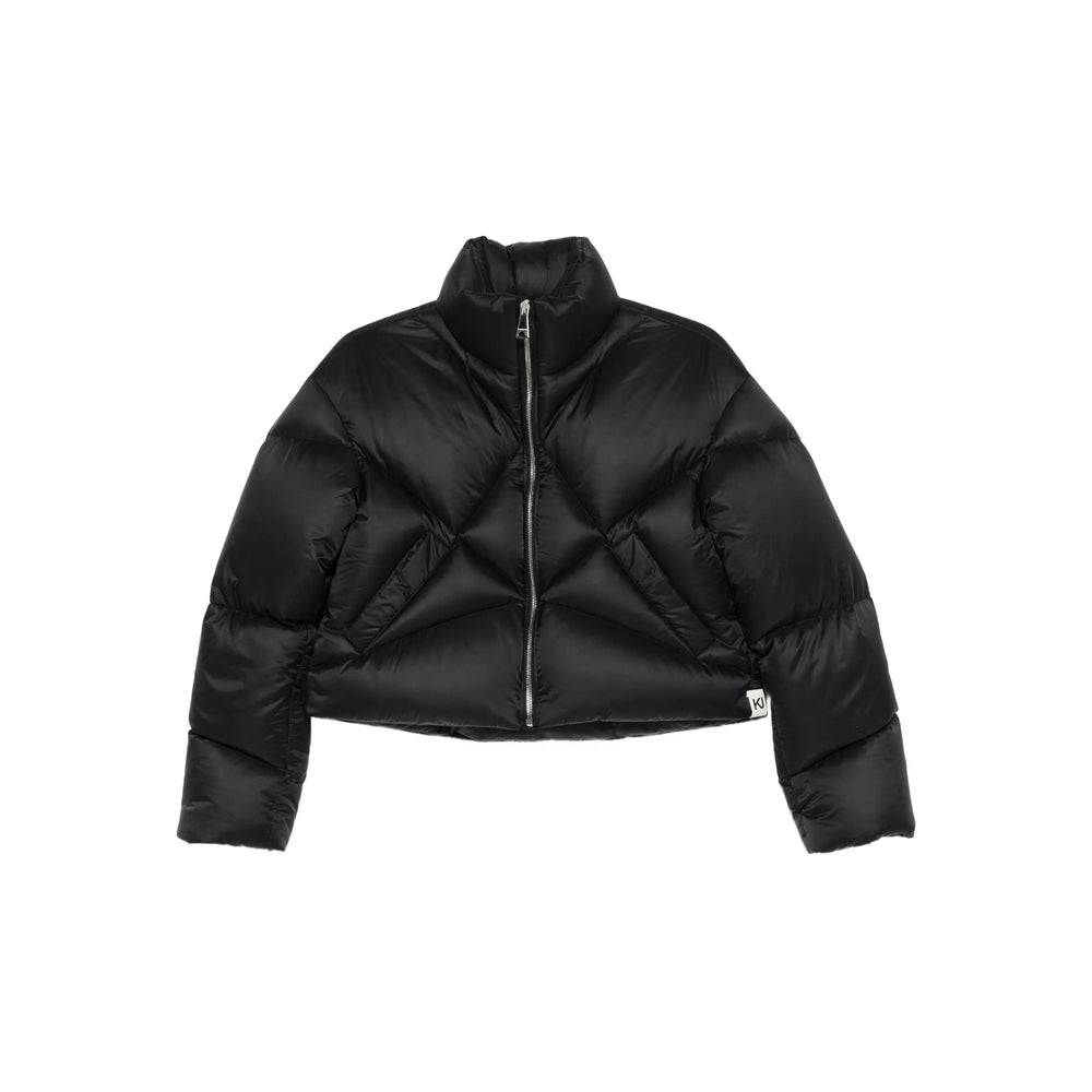Black Silk Zip Jacket