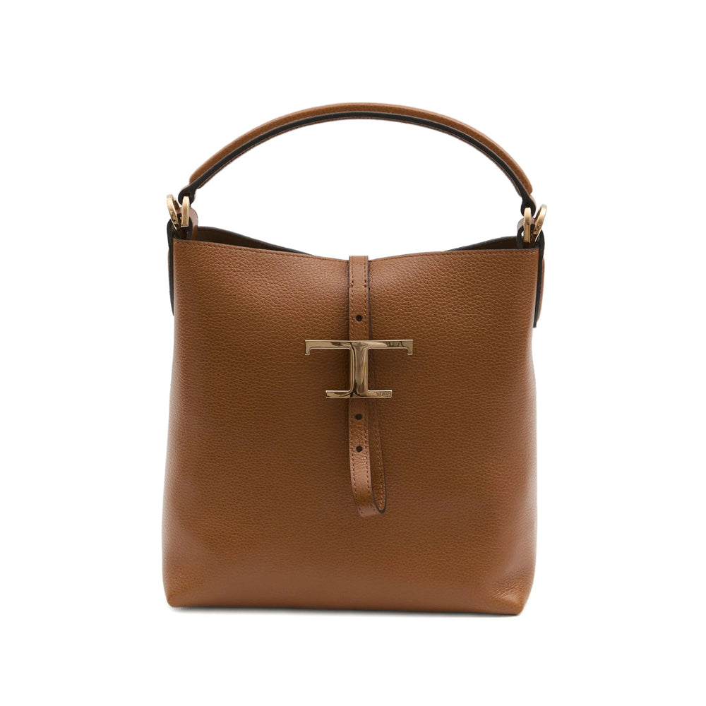 Brown Leather Shoulder Tote