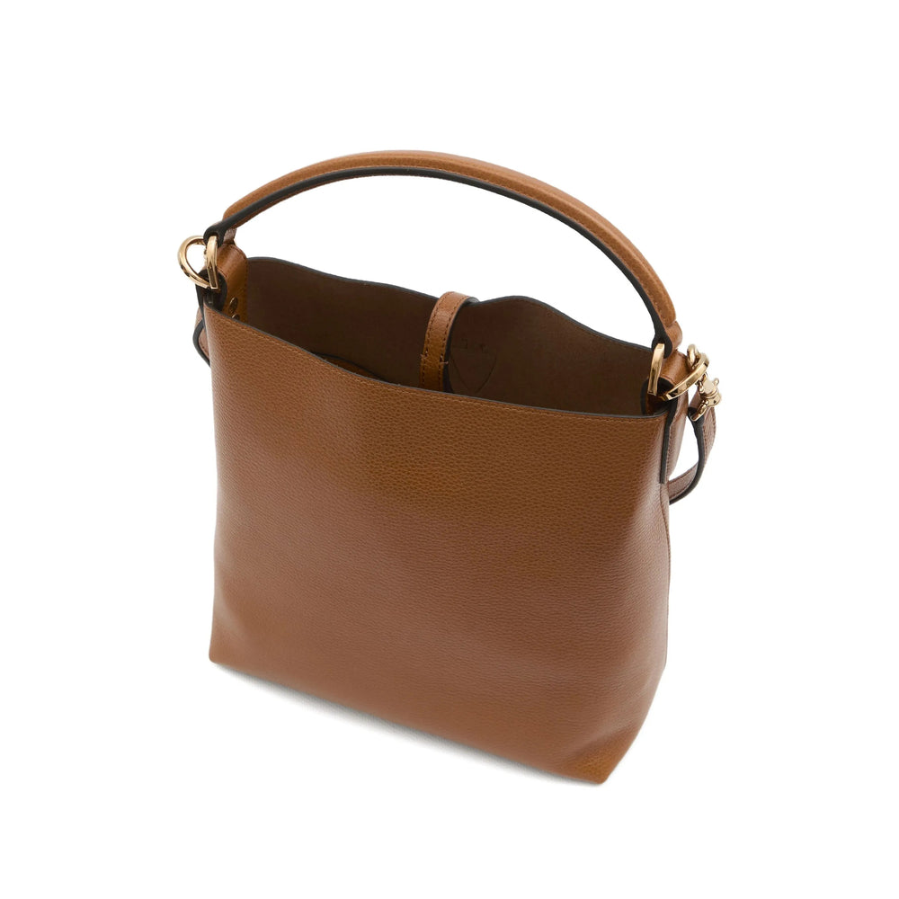Brown Leather Shoulder Tote