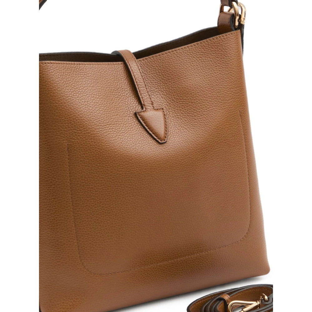 Brown Leather Shoulder Tote
