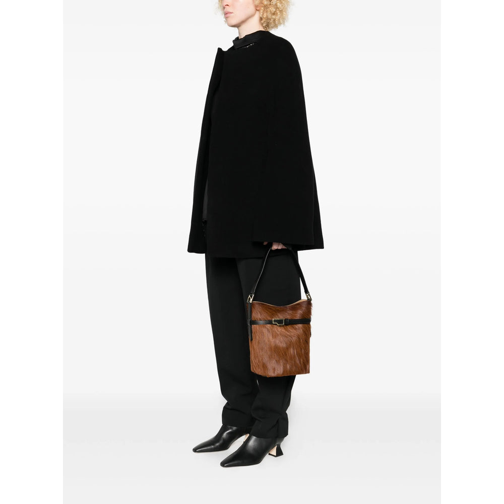 Rich Brown Calf Leather Satchel Bag