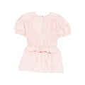 Blush Puff Ruffle Top