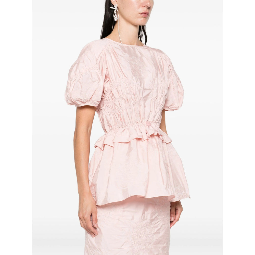Blush Puff Ruffle Top