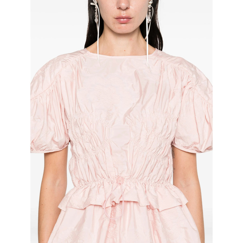 Blush Puff Ruffle Top