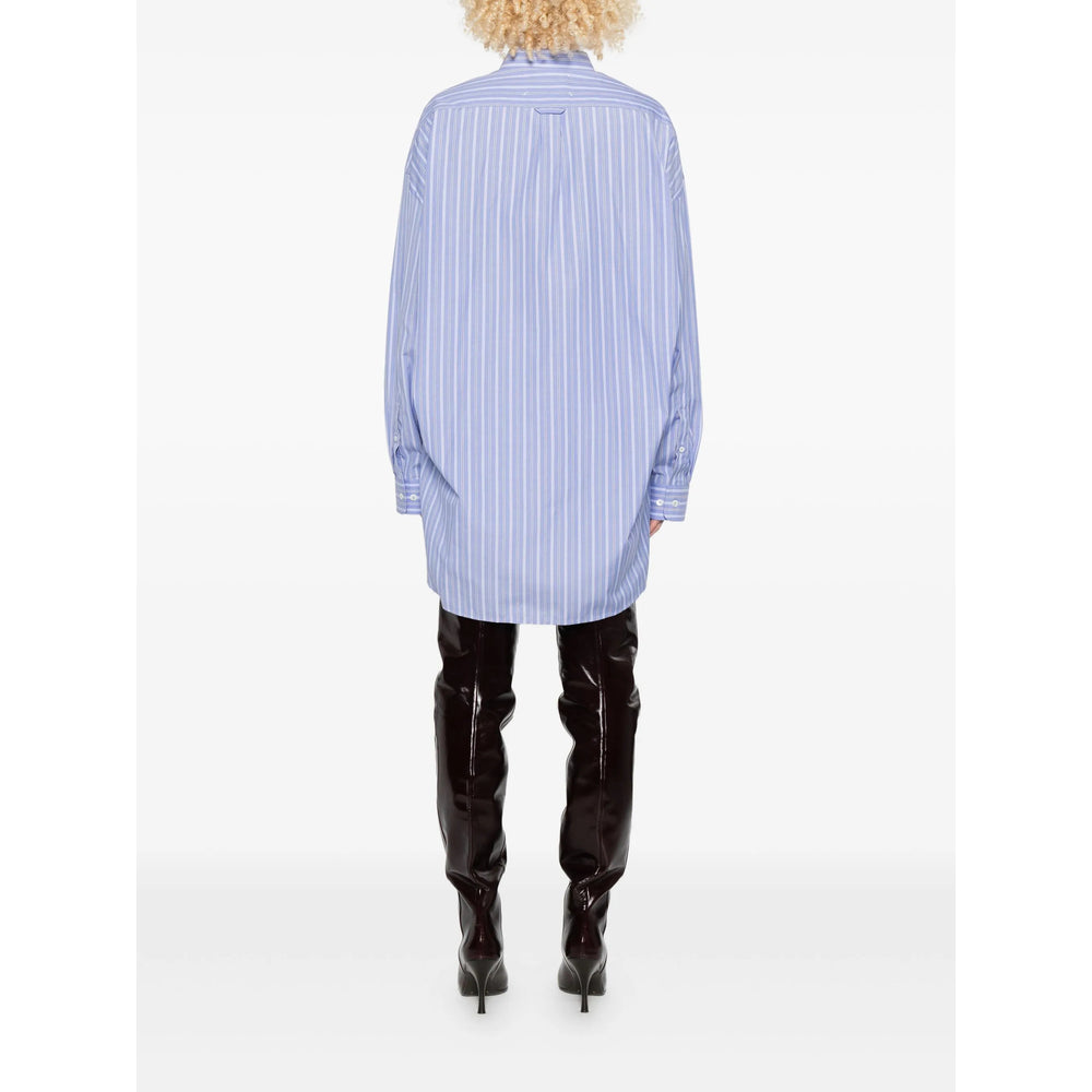 Crisp Blue Striped Button Shirt