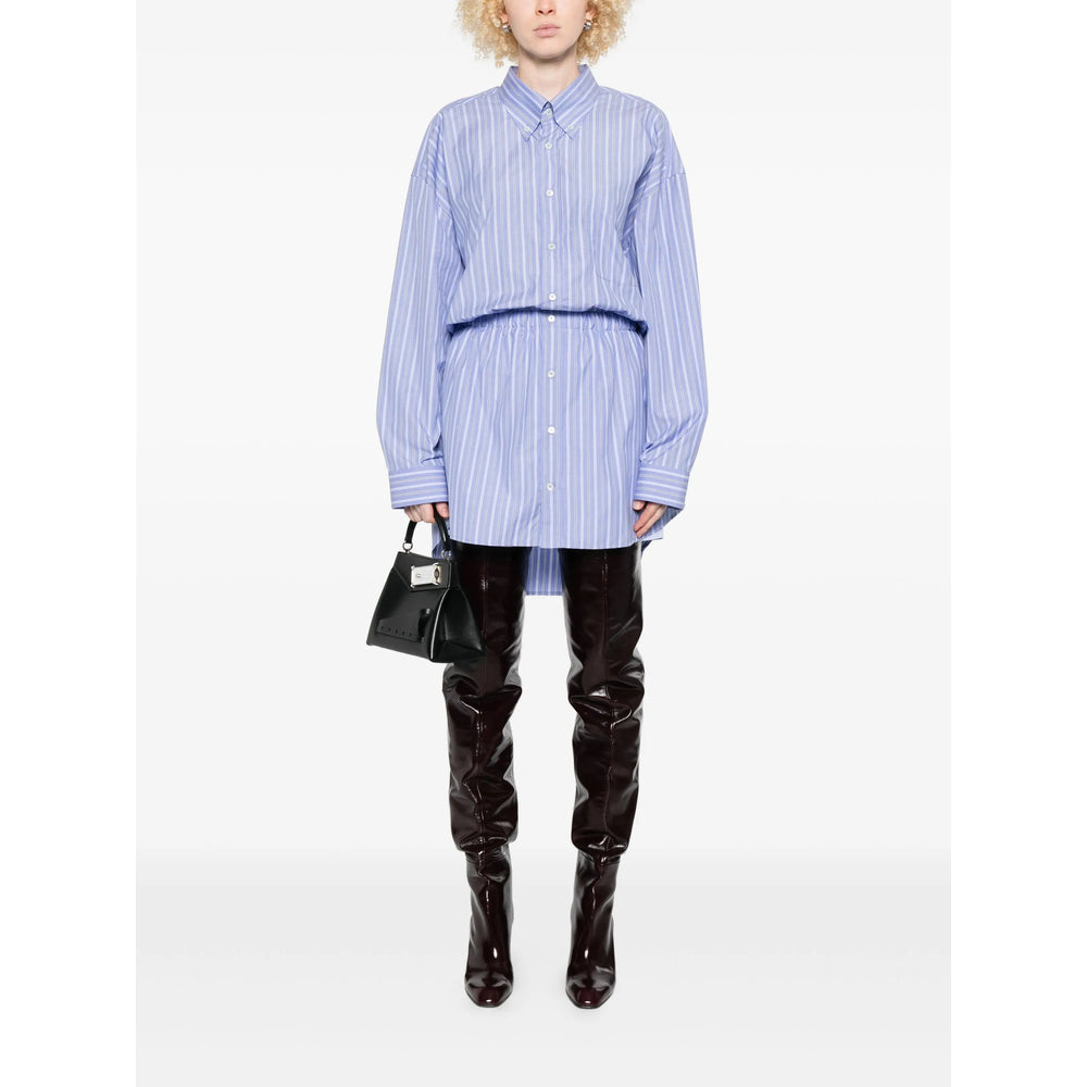 Crisp Blue Striped Button Shirt