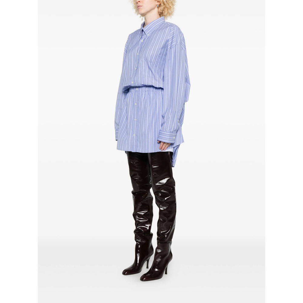 Crisp Blue Striped Button Shirt