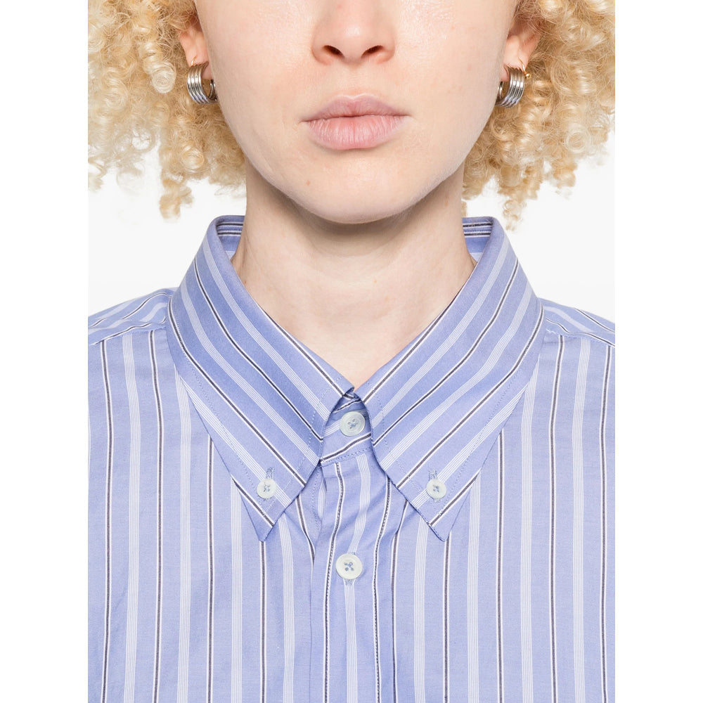 Crisp Blue Striped Button Shirt