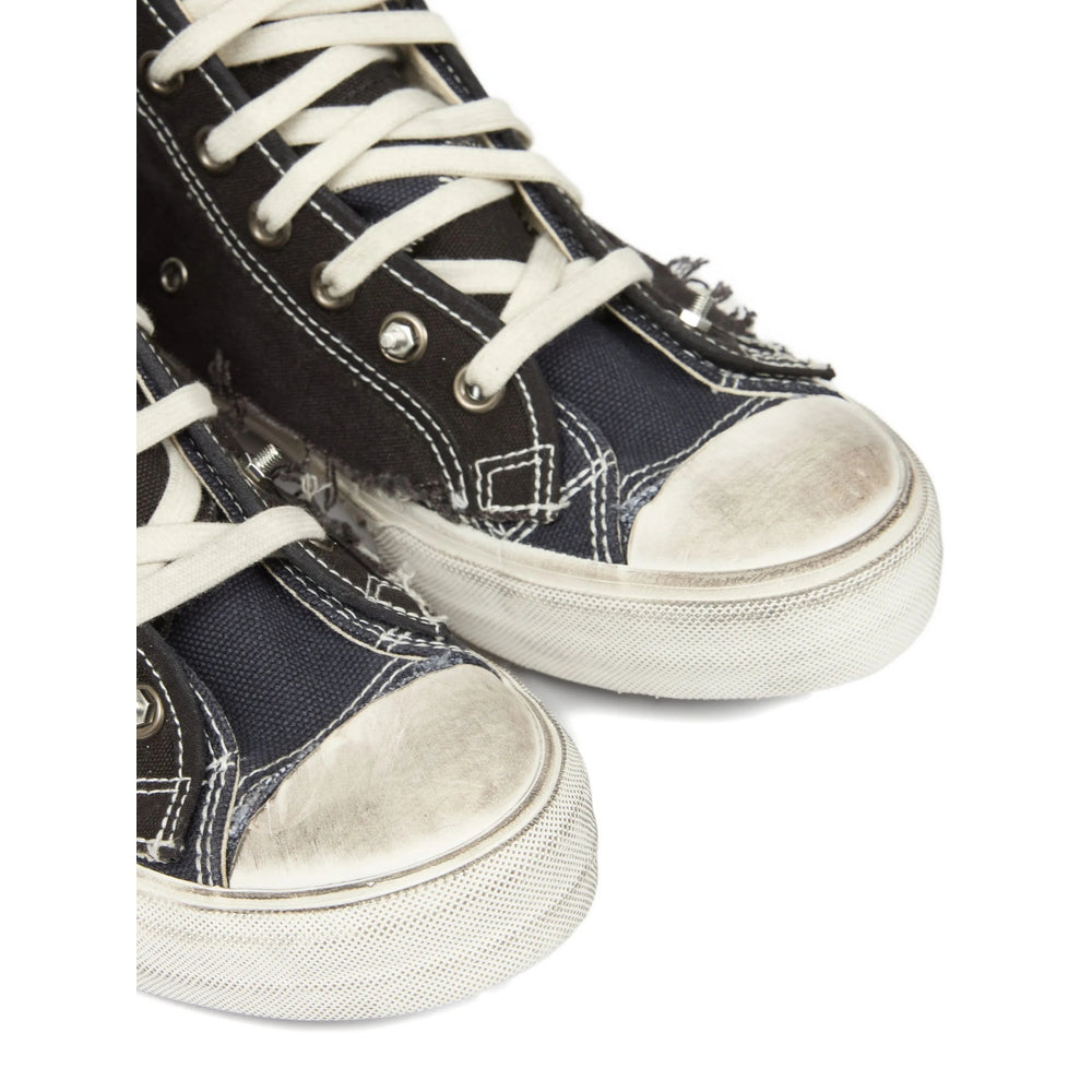 Frayed Toe Lace-up