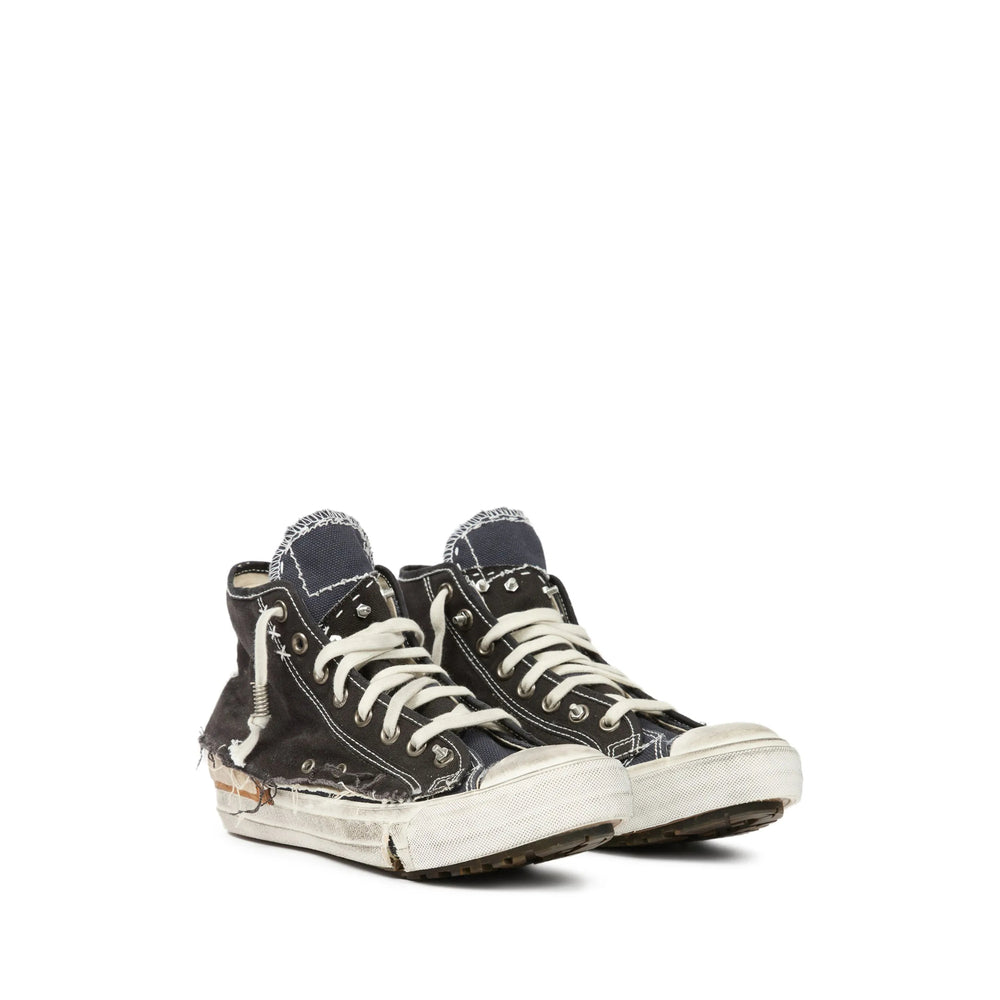 Frayed Toe Lace-up