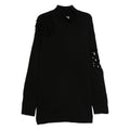 High Neck Wool Lattice Top