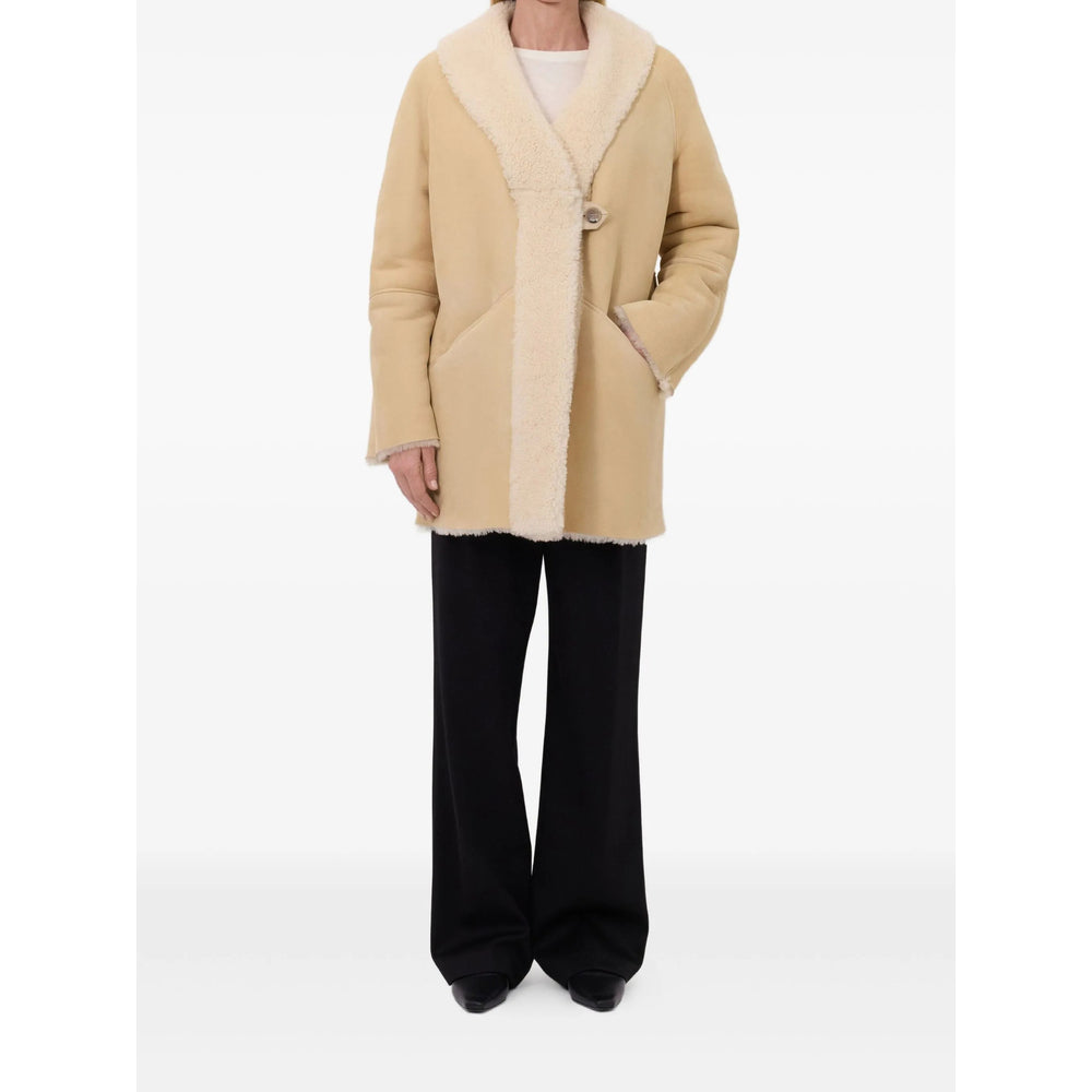 Soft Cream Shearling Jacket